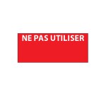 Étiquettes - Ne pas utiliser 38x16mm - Aluminium adhésif - 350 ex