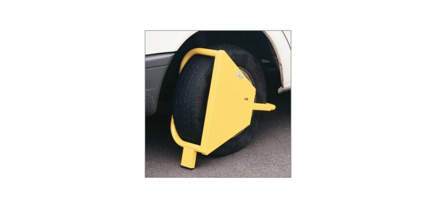 Bloque roue - Antivol haute sécurité - Tôle épaisse 3 mm