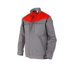 Blouson de Travail - Empiècements Contrastés - Coton/Polyester  - Gris - Taille 2
