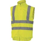 Blouson de sécurité 2 en 1 - Haute Visibilité - Polyester Oxford  - Jaune - M