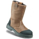 Bottes de sécurité - Fourrées cuir de nubuck