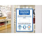 Affiche - Nombre de personnes maximum autorisées - A3 et A4 - version bleue