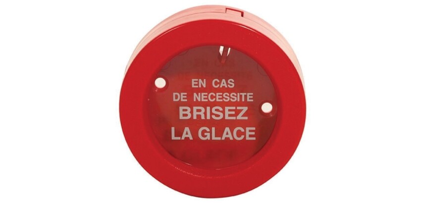 Boîte à clés de secours - Format rond diam.100 mm - Plastique ABS