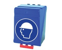 Boîte de rangement EPI - Casque Boite bleue - Grand format - ABS
