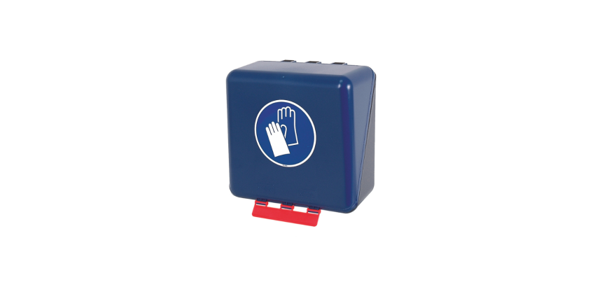 Boîte de rangement EPI - EPIBoite bleue pour Gants de Protection - ABS  - Mini