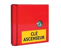 Boîte à clés - Porte pleine, clé triangle - 155x155 mm