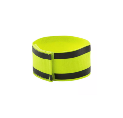 Brassard jaune rétroréfléchissant haute visibilité velcro