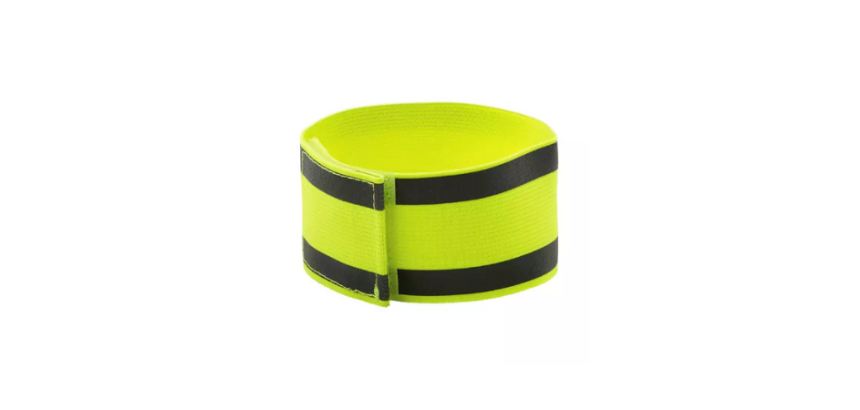 Brassard jaune rétroréfléchissant haute visibilité velcro