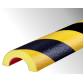 Butoir flexible - Jaune et noir - 1 m - Mousse polyuréthane
