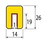 Butoir de protection flexible - Longueur 1 m - Mousse polyuréthane