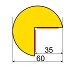 Butoir d'angle flexible - L 1 M - Mousse polyuréthane