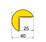 Butoir de protection d'angle flexible - Mousse polyuréthane