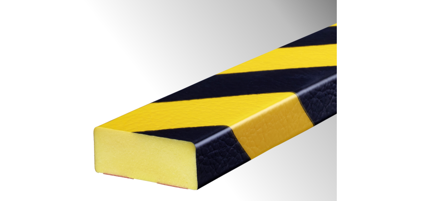Butoir de protection plat adhésif – Profil D - Mousse polyuréthane