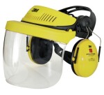 Casque anti-bruit - Visière polycarbonate transparente 27 dB