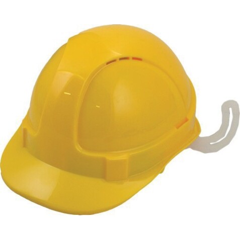 Casque de protection - Travaux hauteur visière, harnais 6 pts  - Jaune