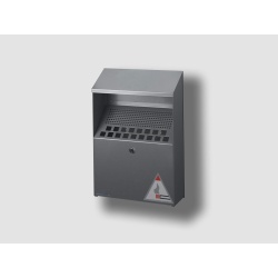 Cendrier mural - Métal revêtement époxy polyester - 4L