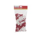 Chaîne de signalisation poteaux - Polyéthylène haute densité - 5m  - Rouge/Blanc