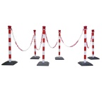 Chaîne de Signalisation à Maillons pour poteaux - 2 m - PVC  - Jaune/Noir