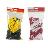 Chaîne de signalisation poteaux - Polyéthylène haute densité - 5m  - Rouge/Blanc