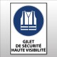 Panneau EPI - Gilet sécurité obligatoire - M015 - ISO 7001