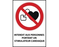 Panneau d'interdiction - Stimulateur cardiaque - P007 - ISO 7010