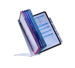 Chevalet - Porte-Documents A4 - Métal et Polypropylène  - 30 inserts