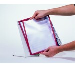 Chevalet - Porte-Documents A4 - Métal et Polypropylène  - 30 inserts