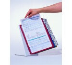 Chevalet - Porte-Documents A4 - Métal et Polypropylène  - 30 inserts