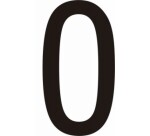 Chiffres adhésifs coloris noir - 0, ...,9, 50 ou 75mm - par 10