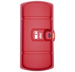 Coffret extincteur 6 kg ou 2 kg CO2 extérieur  - Rouge