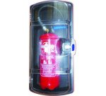 Coffret extincteur 6 kg ou 2 kg CO2 extérieur  - Rouge