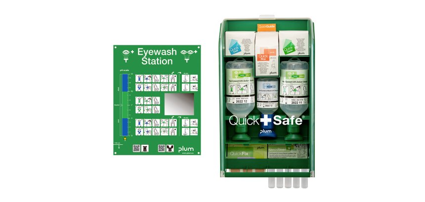 Coffret de Soins - Station de Rinçage Oculaire QUICKSAFE de PLUM