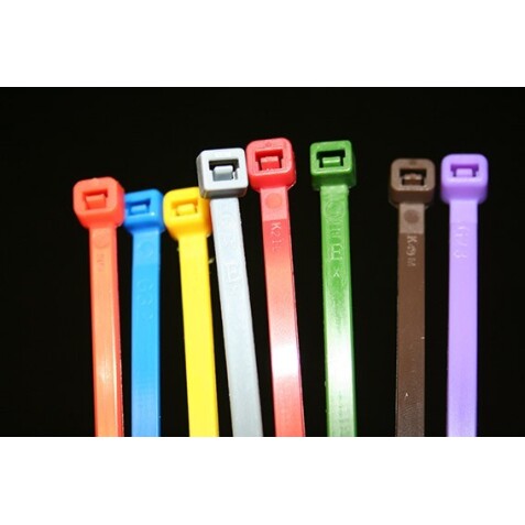 Colliers de serrage - Nylon 3,5 mm de Large - Lot de 100 ex  - 3 - - Orange