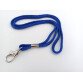 Cordon pour sifflet ou badge avec mousqueton - 90 cm - Bleu