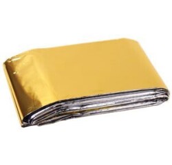 Couverture de survie - Isolante Réfléchissante - 2100 x 1600 mm