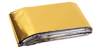 Couverture de survie - Isolante Réfléchissante - 2100 x 1600 mm