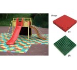 Dalle antidérapante élastomère – Revêtement sol – 250 x 250 x 4 cm  - Gris