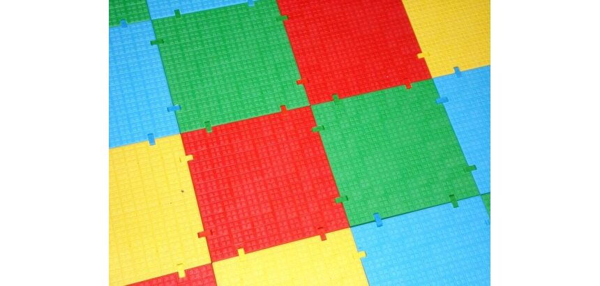 Dalle antidérapante élastomère – Revêtement sol – 250 x 250 x 4 cm