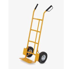 Diable de manutention - 2 roues pneumatiques Capacité 200 kg - Acier