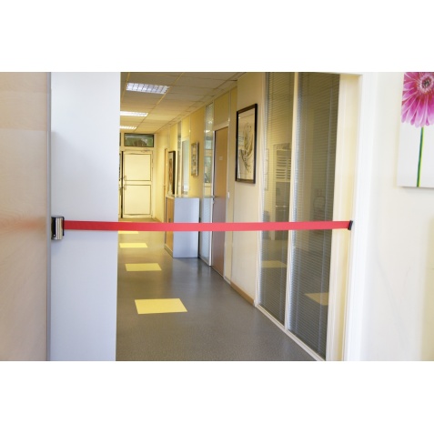 Enrouleur mural à sangle économique - Longueur 2 m x largeur 5 cm