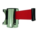 Enrouleur mural à sangle économique - Longueur 2 m x largeur 5 cm   - Rouge