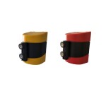 Enrouleur mural sangle 5/10 m fixation par vis usage pro  - Jaune et Noir - 10 m