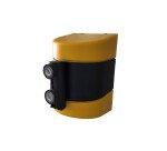 Enrouleur mural sangle 5/10 m fixation par vis usage pro  - Jaune et Noir - 10 m