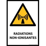 Panneau - Radiations non-ionisantes - W005- format portrait