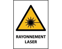 Panneau - Rayonnement laser - W004