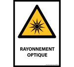 Panneau danger - Rayonnement optique - W027 - Norme ISO 7010