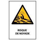 Panneau danger - Risque de Noyade - W167 - Norme ISO EN 7010