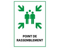 Panneau premiers secours - Point de Rassemblement - E007 - ISO 7010  - PVC - A3