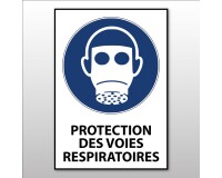 Panneau - Protection des voies respiratoires obligatoire - M017