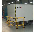 Fixations arceau - Capot finition raccord tube - H 152 mm